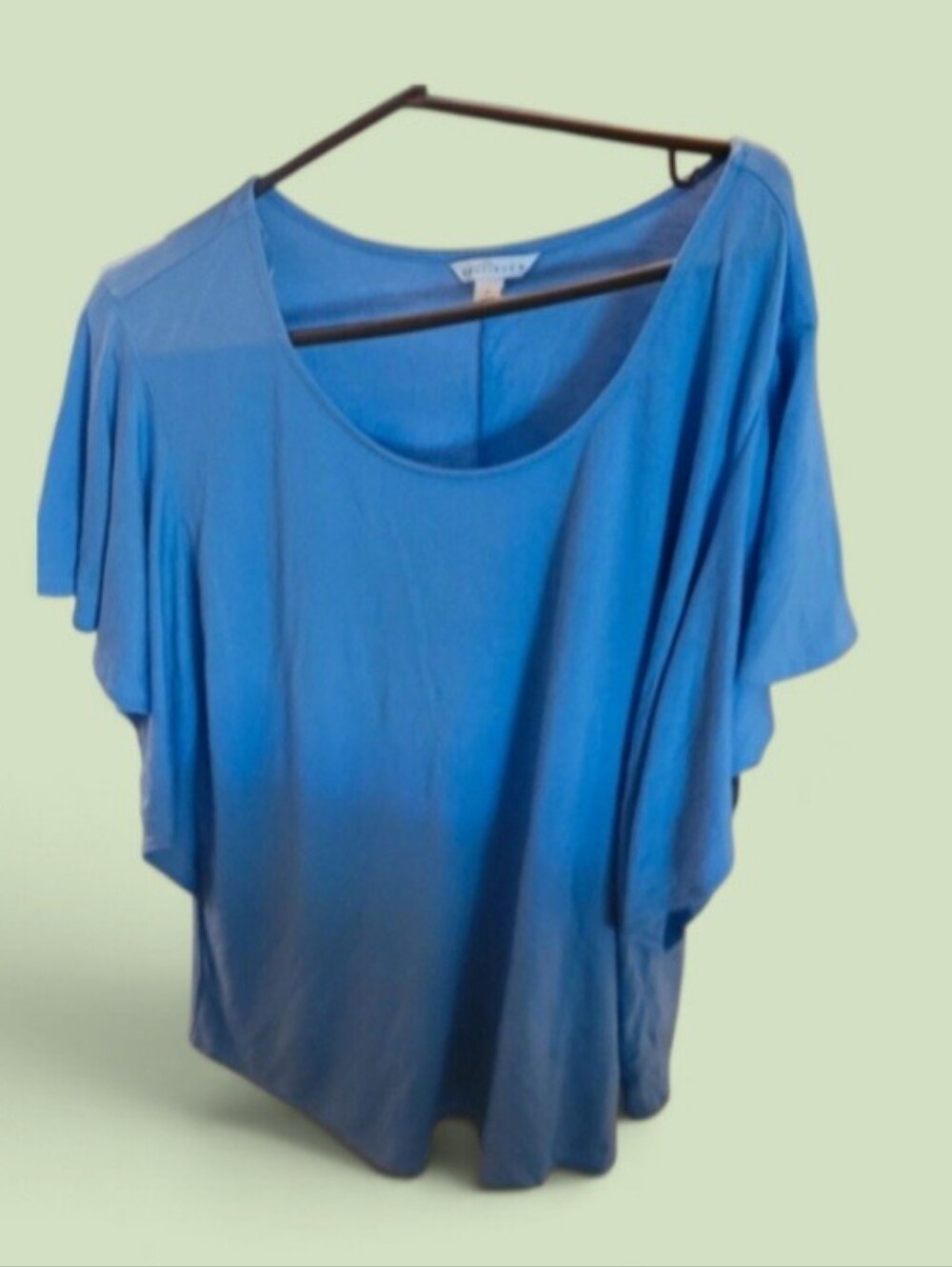 Boutique+ Periwinkle Blue Scoop Neck Tee Shirt, 2X, NWT